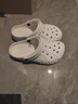 卡骆驰（CROCS）洞洞鞋贝雅男鞋女鞋轻便耐磨一脚蹬拖鞋休闲鞋|10126 白-100 36 /37(220mm) 实拍图