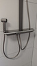 德匠科勒沐浴淋浴花洒全套增压套装恒温加压明装浴室枪灰色智能数显大置物 ks06流星枪灰色-恒温版-无腰喷 实拍图