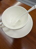 錦鳯锦凤骨瓷咖啡杯碟景德镇欧式简约咖啡套具矮 咖啡杯一杯一碟1勺 纯白月光杯碟 实拍图