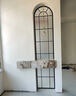 法式奶油风拱形复古假门窗玄关隔断铁艺玻璃屏风创意欧式装饰拱门 A款：水纹玻璃/平方价 实拍图