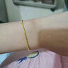 越南沙金手链女士999镀假黄金色纯金色真金手镯子女款首饰 小麻花手链 实拍图