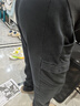 优衣库男装女装同款水洗宽松休闲工装九分裤25秋冬新款479964 479964/09黑色 XL 实拍图