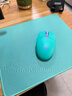 罗技（G）游戏电竞鼠标垫布面中小号办公细面加厚锁边鼠标垫 罗技鼠标垫-瑶里青(250*300*3mm) 实拍图