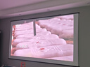 得力（deli）120英寸16:9白塑挂壁悬挂式简易投影仪幕布 适配坚果极米当贝小米投影机 悬挂投影幕布50449 实拍图