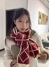 CHANEELR & KARITH围巾冬季女2025新款围脖加厚保暖披肩送女生老婆轻奢生日新年礼物 轻奢时尚百搭ck风【黑配卡其】 实拍图