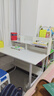 悦美妙电脑桌台式学生简易书桌书柜书架一体写字桌子家用办公学习桌 【店长主推-单桌款】暖白色100CM 实拍图