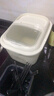 美厨（MAXCOOK）米桶密封防潮防虫储米箱面粉桶卧柜式米缸面粉面桶大米杂粮桶猫盆 【10斤】翻盖式米桶配杯MCX7849 实拍图