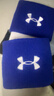安德玛（Under Armour）护腕运动男女 吸汗健身加压护手腕 台球羽毛球装备护具蓝色两只装 实拍图