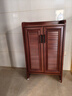 百裕达新中式全铝合金鞋柜黑胡桃色家用门口防晒大容量定制储物柜简约柜 黑胡桃两门70*34*100cm 免费送装 实拍图