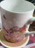 富玉陶瓷景德镇马克杯女生轻奢茶水分离陶瓷水杯高颜值 花镜马克杯4件套 实拍图