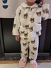 班喜迪儿童睡衣加绒套装秋冬装2025新款女童上衣宝宝裤子冬季男童家居服 米小熊 90 cm 实拍图