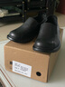 头层牛皮男士皮鞋软皮软底新款套脚百搭商务休闲鞋一脚蹬男鞋大码 黑色单鞋 39 (245mm) 实拍图