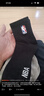 NBA袜子男士秋冬休闲运动袜吸汗无骨精梳棉袜刺绣训练跑步篮球袜3双 实拍图