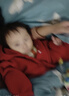 嘟嘟家宝宝连帽外套加厚冬装小童抓绒上衣韩版儿童冬季上衣童装保暖冬装 红色 90 实拍图