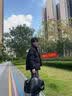 主意范（ZHUYIFAN）羊羔毛羽绒棉服男女学生加厚加绒立领面包服棉衣宽松大码情侣外套 HM24549黑色 XL 125-145斤 实拍图