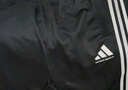 阿迪达斯 （adidas）运动套装男2025秋季跑步运动套装防风夹克收腿裤两件套 黑/白 XL 实拍图