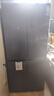 美菱无忧嵌420十字四门多门大容量家用超薄零嵌一级变频风冷无霜节能冰箱补贴 BCD-420WP9CZX 神秘灰 实拍图
