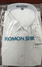 罗蒙（ROMON）纯色商务职业正装男士白衬衫工装男装短袖衬衣男CS72白色2XL 实拍图