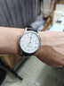 时仕（SEURE）1853天梭表带真皮手表带男适用力洛克俊雅海星卡森杜鲁尔蝴蝶扣升级款表带 黑色【银色蝴蝶拉扣】 19mm 实拍图