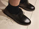 卡帝乐鳄鱼（CARTELO）牛皮正装休闲男士低帮系带皮鞋男冬季保暖男式棉鞋1511黑色加棉43 实拍图