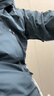迪卡侬（DECATHLON）硬壳冲锋衣男女春秋登山防风防水单层夹克风衣运动外套MH500 男款-蓝色 加内胆选大一码 M 实拍图