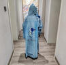 牧萌儿童雨衣带书包位男童女童女孩加长全身学生雨披 黄色恐龙 4XL 实拍图