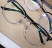 蔡司（ZEISS）镜片近视眼镜框男半框防蓝光辐射可配带散光度数眼睛女钛合金镜架 简约款 黑银 配蔡司视特耐1.60非球面 0-600度 实拍图