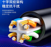 毕亚兹 六类网线 4米 CAT6类千兆极速8芯双绞 工程家用电脑宽带监控电脑网络跳线成品网线 实拍图