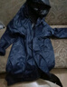 铸固 长款雨衣 风衣式雨披保安工地钓鱼成人连体雨衣全身防暴雨 藏青加长加厚【暗扣款】 XL（165-175） 实拍图