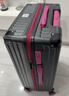 DULA行李箱高颜值带杯架多功能男拉杆箱女旅行箱密码箱子潮黑玫24英寸 实拍图