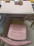晶霄儿童学习桌椅套装作业课桌子小孩书桌写字桌学校小学生家用可升降 【旗舰款】双柱课桌+椅 公主粉 实拍图