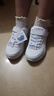 Skechers斯凯奇童鞋运动鞋男女儿童鞋魔术贴秋冬鞋中大童跑步鞋405315L 【四季款】男童-白色/WHT 37 实拍图