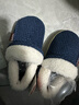 牧童儿童棉拖鞋男冬加绒保暖家居鞋室内软底亲子包跟棉鞋女 浆果蓝180 实拍图