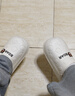 猎瑞防水棉拖鞋女士冬季包跟外穿厚底居家室内月子鞋加绒厚底保暖棉鞋 白色36-37【建议35-36】 实拍图
