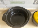 康舒（KANGSHU） 大容量砂锅炖锅家用耐高温陶土沙锅明火燃气陶土煲煮粥煲石锅 黄2.3L+1.1L(2-4人)破损补发 实拍图