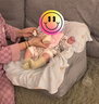 优衡 儿童沙发婴幼儿可爱舒适小沙发宝宝家用懒人沙发儿童座椅LRY-24 灰色【 TPU亲肤棉】可换洗内胆 实拍图