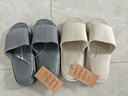 网易严选 EVA多巴胺软弹居家拖鞋夏季情侣居家浴室家用男女不臭脚凉拖 25升级款奶咖色*男 42-43 尺码偏小，建议拍大一码 实拍图