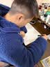 蕉内【王一博同款】绒绒506H羊羔绒睡衣男女士家居服连帽情侣套装秋冬 【男士连帽】镨蓝 M 实拍图