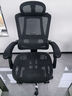 南皇人体工学椅电脑椅子家用电竞椅可躺办公椅护腰久坐人工力学椅镂空 镂空双背黑-3级气杆-铝脚-带搁脚-155°任意后躺 120-155度(含) 联动扶手 实拍图