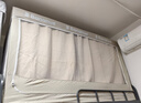 半弦月宿舍床帘上下铺五层全遮光蚊帐一体式全封闭全包围大学生四季通用 米白色【五面全遮光】0涂层 防蚊一体 190cm*90cm 【上铺三门加高110】 实拍图