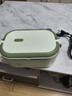 小米生态链同款电热饭盒不锈钢304恒温插电便携式上班族宿舍便当盒免注水饭盒 1L 绿色 实拍图