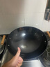 炊大皇双耳铁锅精铁不粘锅炒菜锅家用大号圆尖底无涂层炒锅煤气灶专用 【带盖】 40cm 实拍图