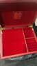 VLANDO高档红色新婚礼物结婚送新娘闺蜜三金五金首饰盒礼盒装 实拍图