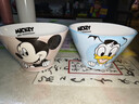 【迪士尼正版】陶瓷釉下彩斗笠碗高颜值餐具礼物泡面碗 【2个混装】米奇唐老鸭斗笠碗 实拍图