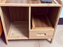竹艺佳（ZHUYIJIA）卧室柜床头柜简易楠竹多层小柜子迷你室内床边柜多功能储物柜斗柜 原色-小一抽床头柜 实拍图