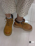 骆驼（CAMEL）【山丘】经典大黄靴户外工装马丁靴 L23W076065R 土黄（绒里） 37 实拍图