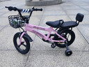 贝琦童（BEIQITONG）儿童自行车单车2-3-4-6-9-10岁男孩童车中大童女孩小孩宝宝脚踏车 尊享粉【一体轮】暴君轮靠背后座 14寸适合身高(90-105)CM 实拍图