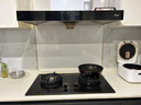 美珏好太太燃气灶  加宽加大尺寸大面板燃气灶  钢化玻璃陶瓷面板灶具定时猛火 【860*500】陶瓷面板定时 鸳鸯双灶 天然气 实拍图