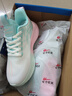 回力官方女鞋保暖运动鞋女冬季新款加绒加厚棉鞋女 白绿粉 36 实拍图