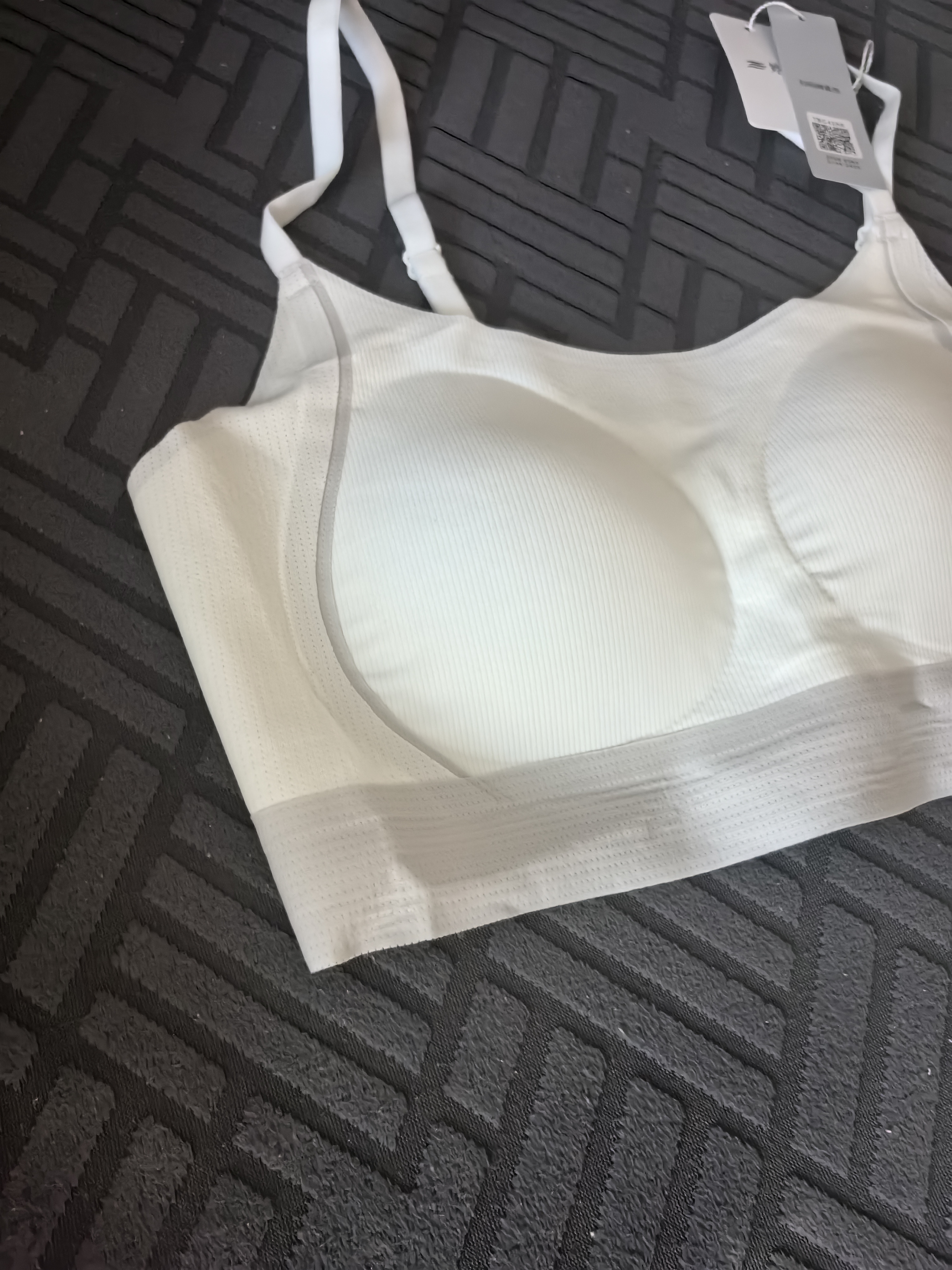 婷美吊带少女内衣初高中生女大童发育期背心青少年二三阶段文胸 白2XL 实拍图